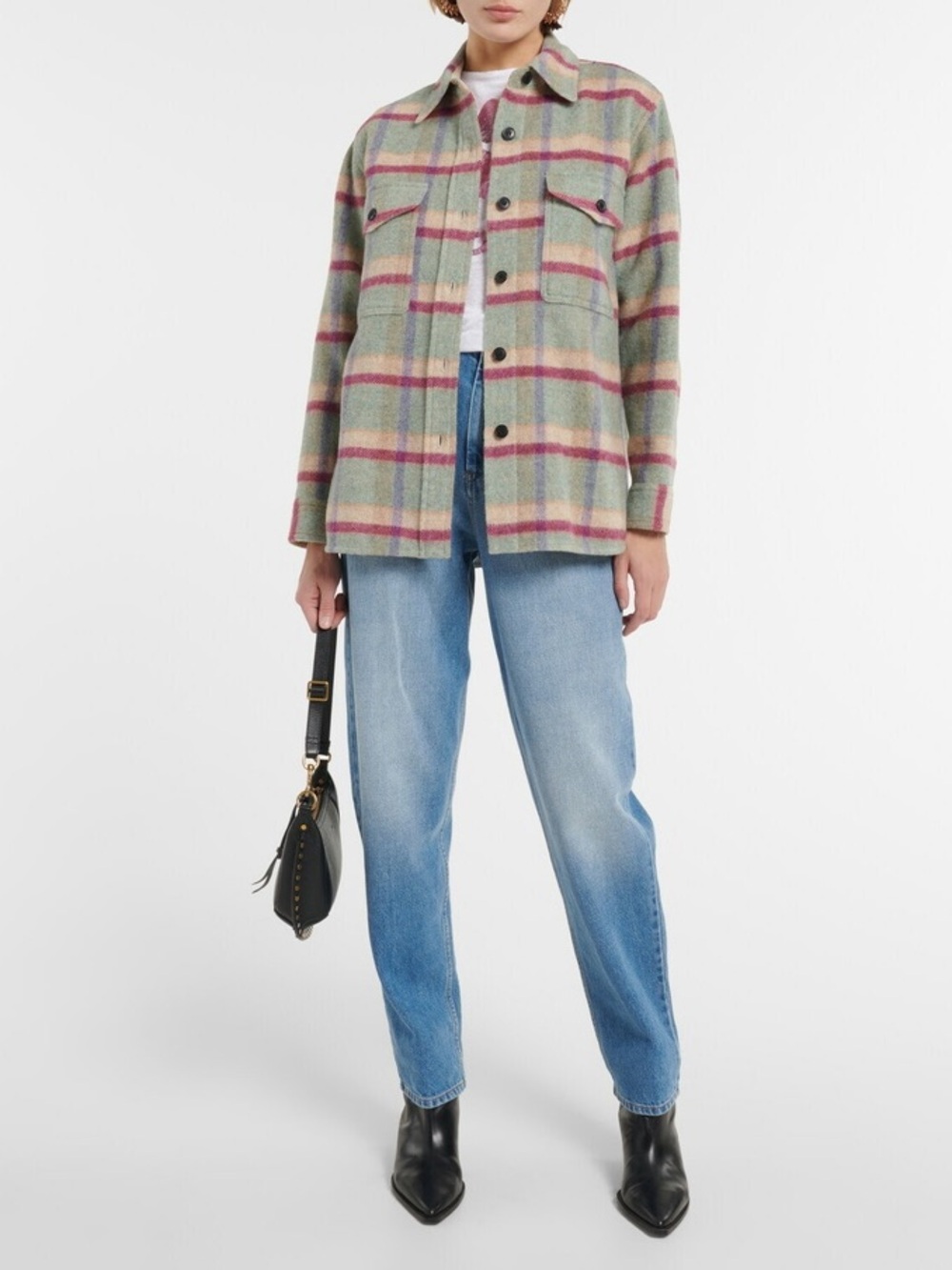 Marant Etoile Faxon wool-blend shirt jacket